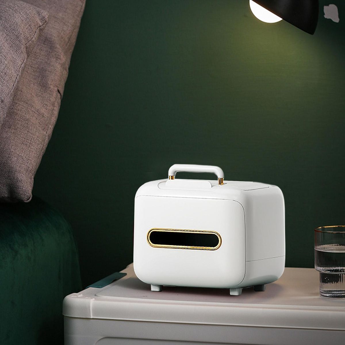 Tissue Case Living Room Coffee Table Tissue Box White