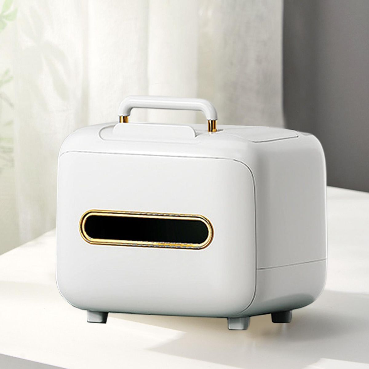 Tissue Case Living Room Coffee Table Tissue Box White