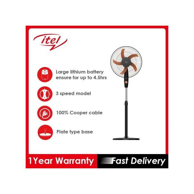 16Inches Rechargeable Fan -12 Months Warranty+Free Gift