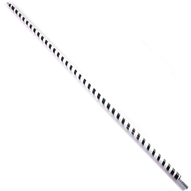 2PCS HOT Appearing Magic Cane Metal Silver Tricks Close Up Illusion Silk To Wand Black+White