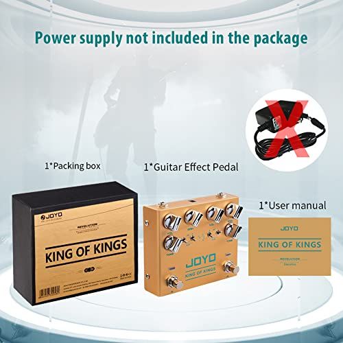 JOYO Dual Crunch Pure Analog Circuit Overdrive Effect Pedal