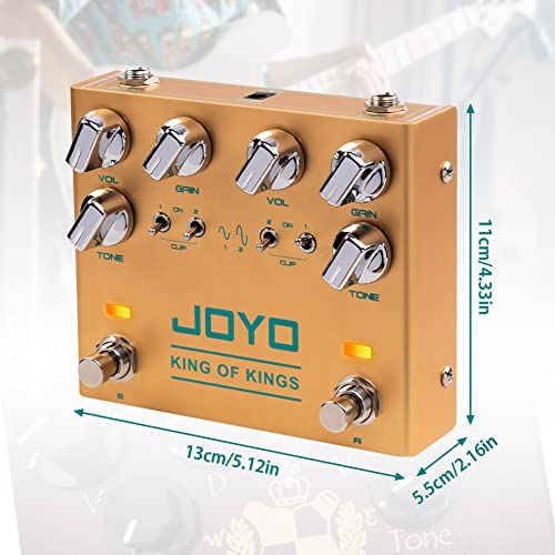 JOYO Dual Crunch Pure Analog Circuit Overdrive Effect Pedal