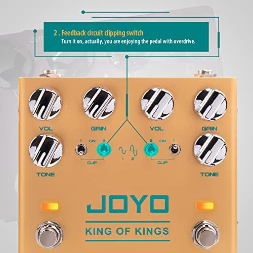 JOYO Dual Crunch Pure Analog Circuit Overdrive Effect Pedal