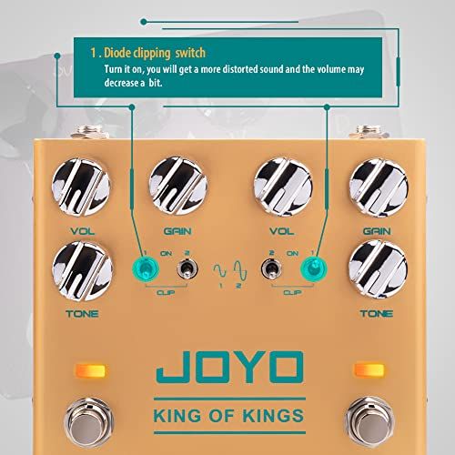 JOYO Dual Crunch Pure Analog Circuit Overdrive Effect Pedal