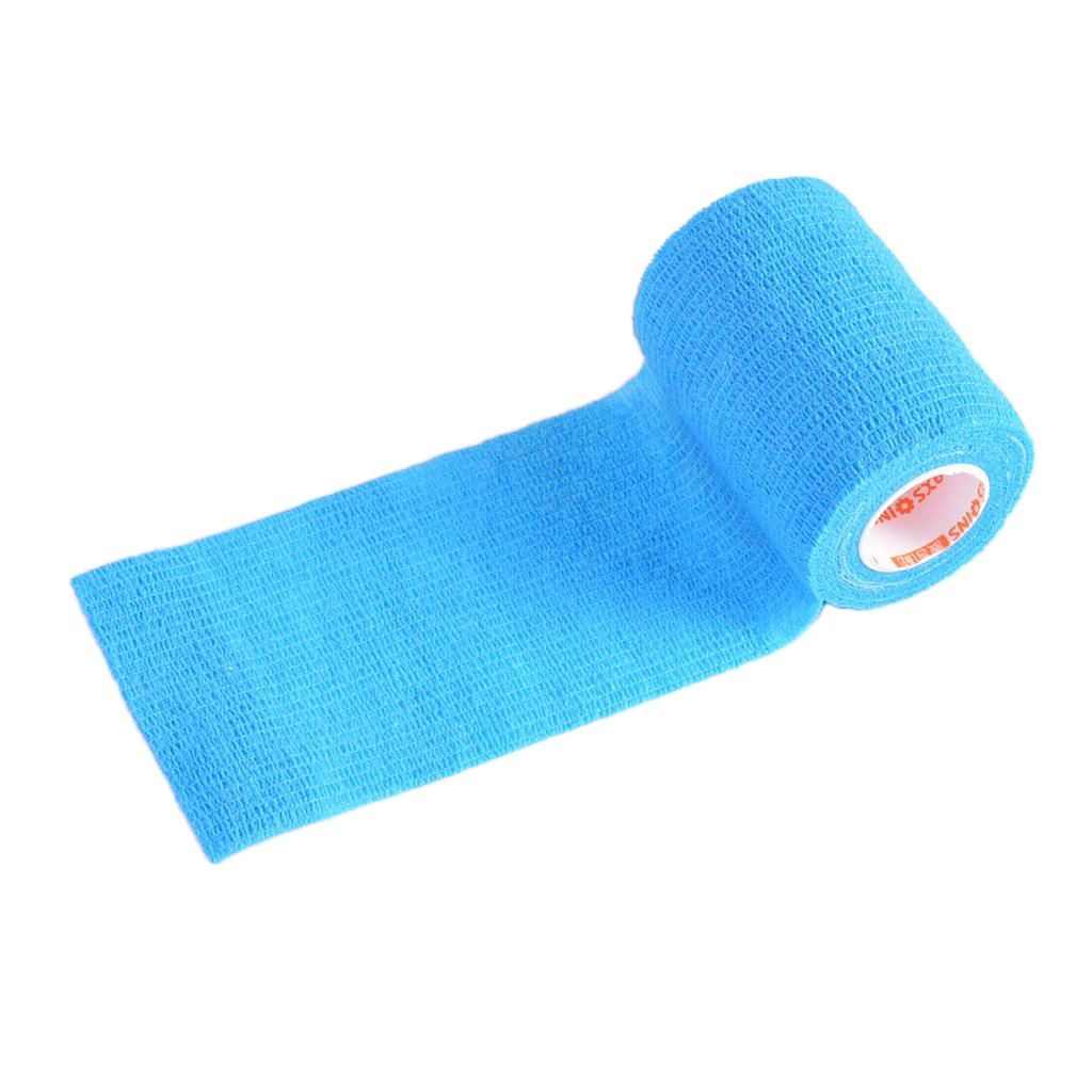 Elastic Non Woven Self Adhesive Cohesive Wrap Bandage Tape Light Blue