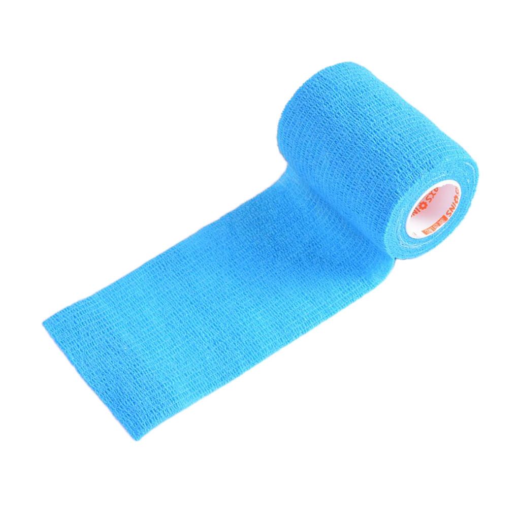 Elastic Non Woven Self Adhesive Cohesive Wrap Bandage Tape Light Blue