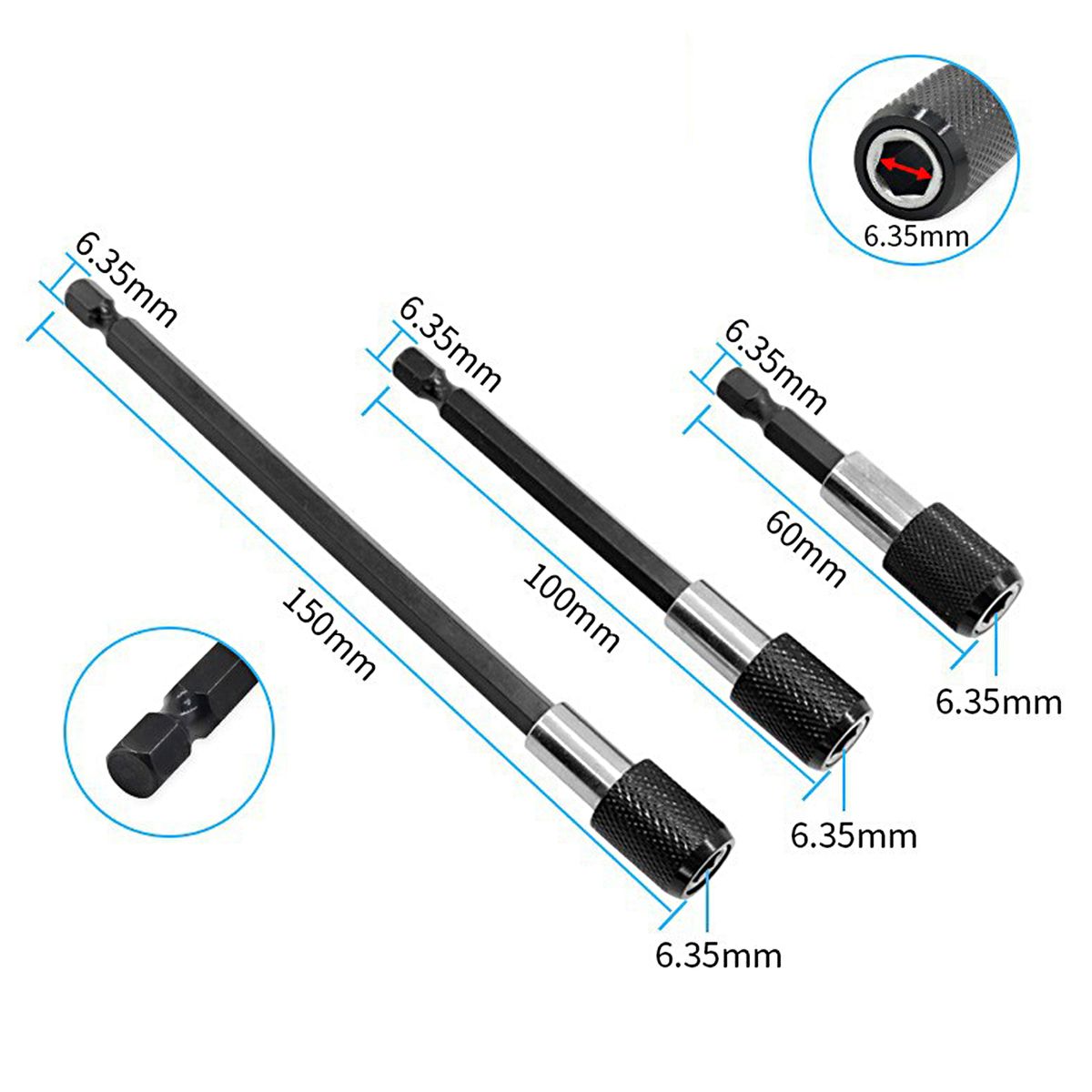 23pcs Wrench Socket Extension Bar Kit Universal Socket