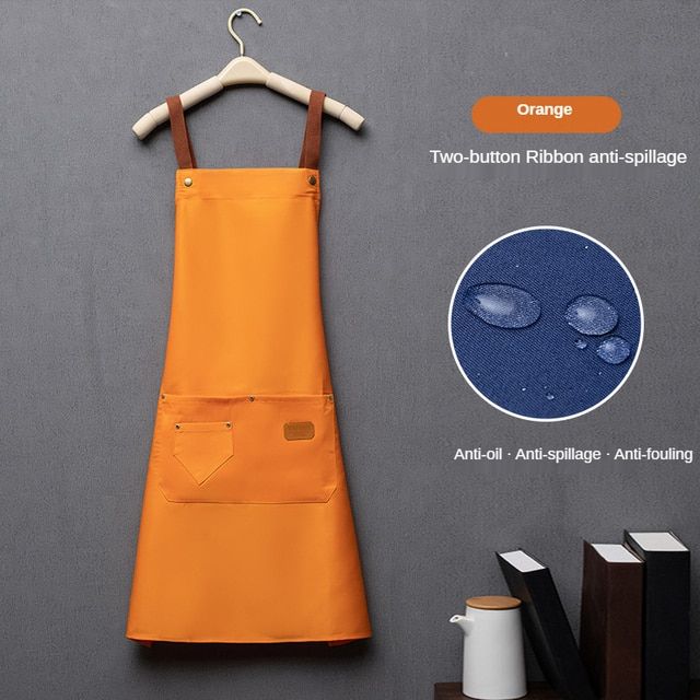 Customized Personzed Logo Signature Hair Salon Men And Women Apron Hairdressing Designer Clothes Salon Around Barber Apron Yellow OneSize