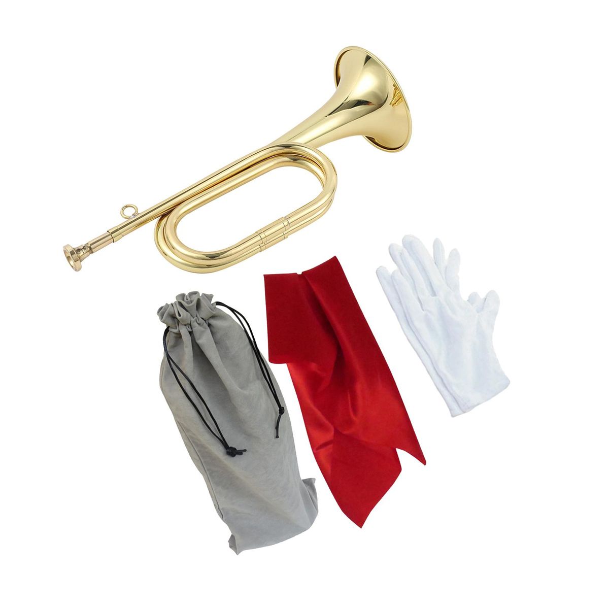 Scouting Trumpet Bugle With Mouthpiece Marching Bugle For