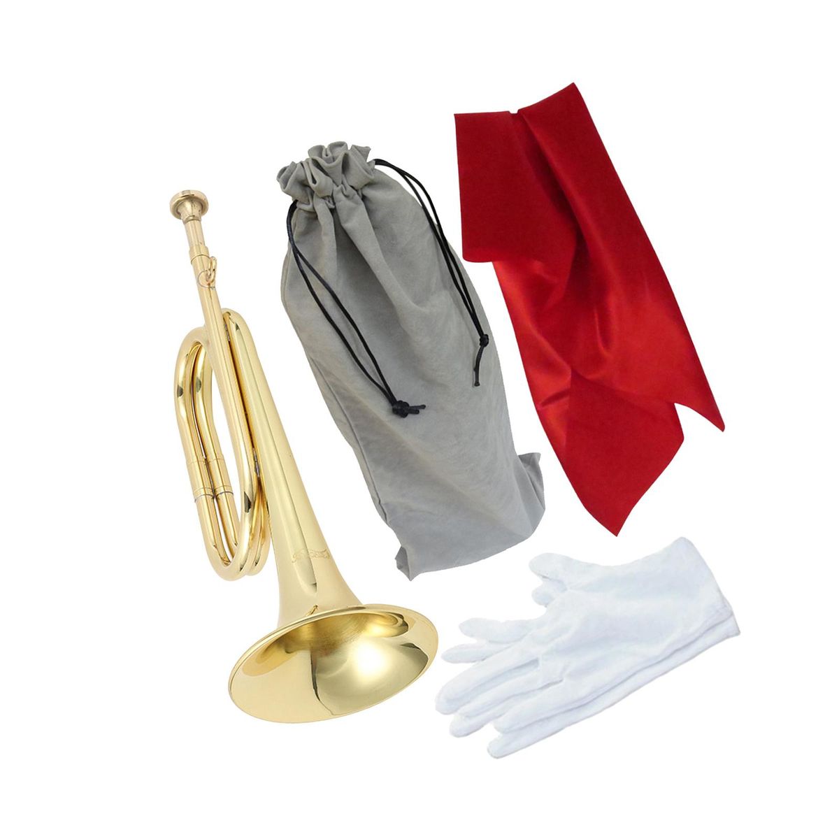Scouting Trumpet Bugle With Mouthpiece Marching Bugle For