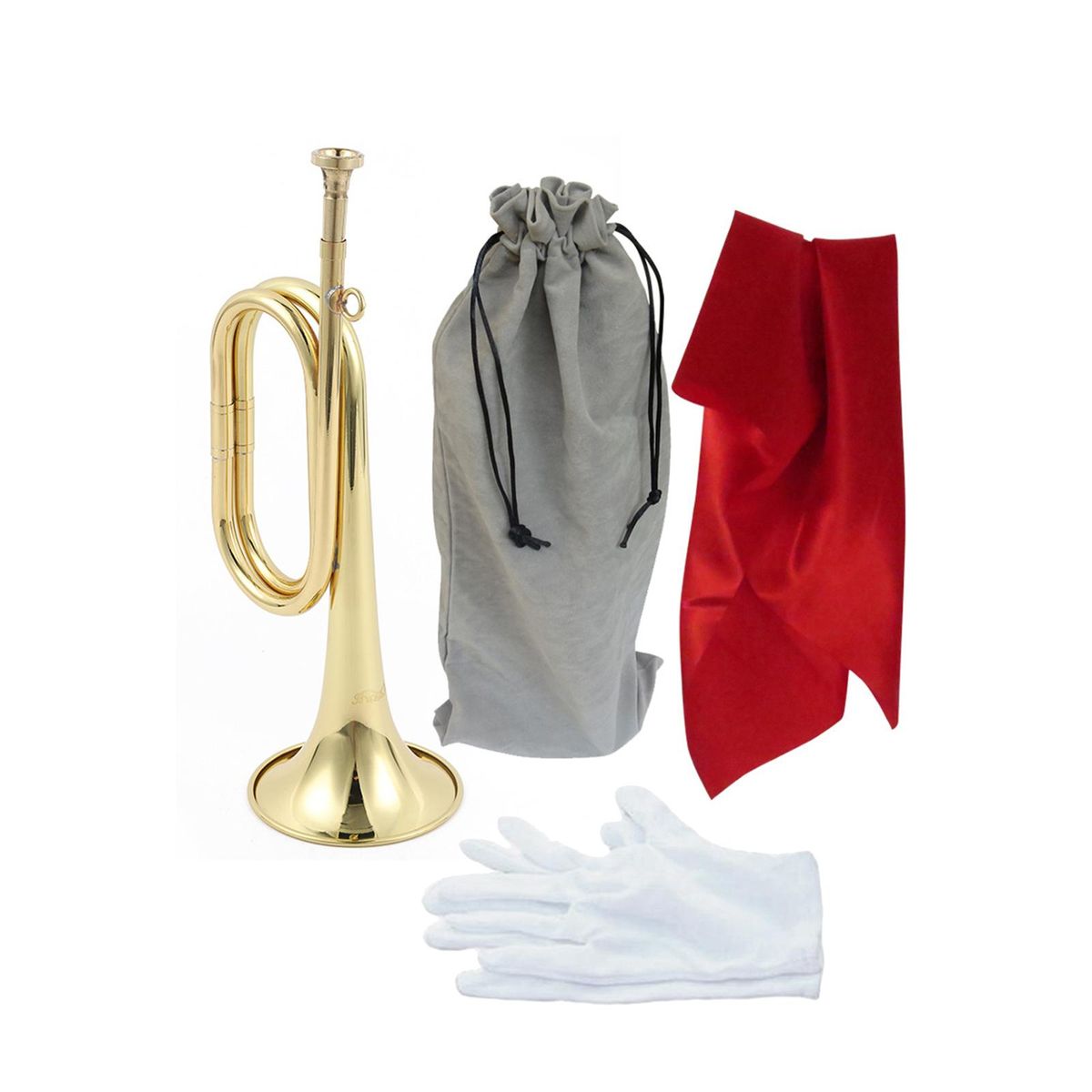 Scouting Trumpet Bugle With Mouthpiece Marching Bugle For