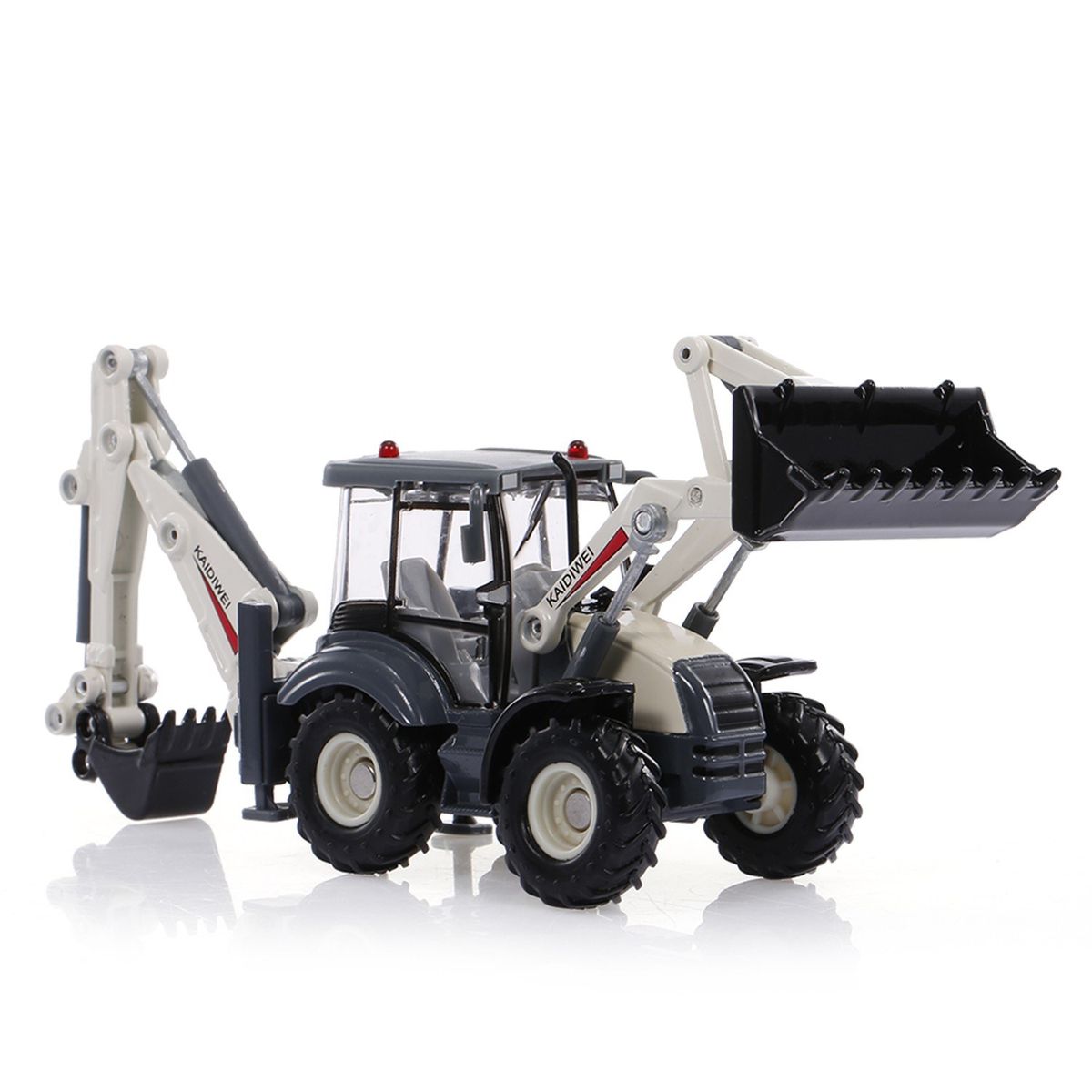 Alloy Diecast Excavator 1:50 4 Wheel Shovel Loader Two-way