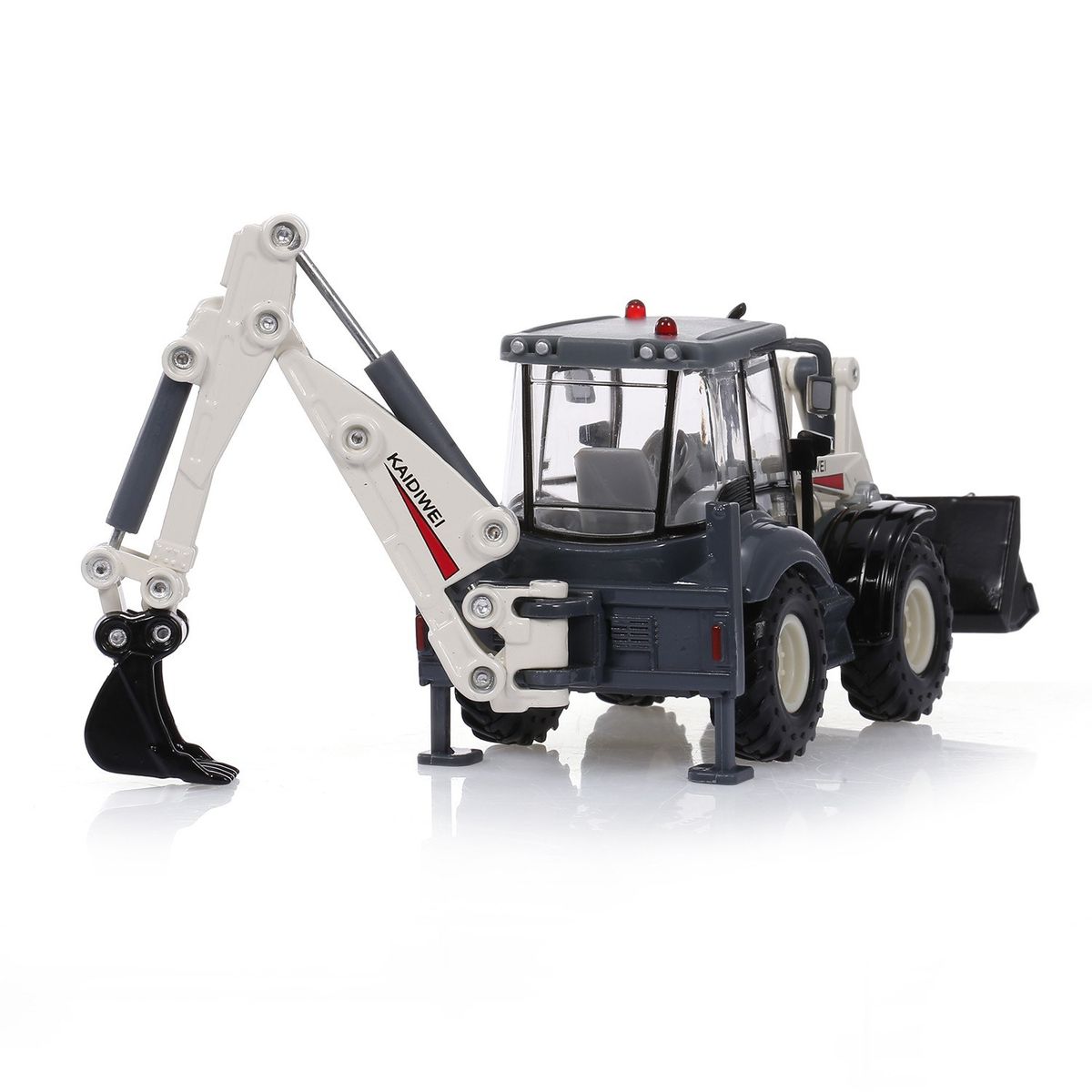 Alloy Diecast Excavator 1:50 4 Wheel Shovel Loader Two-way