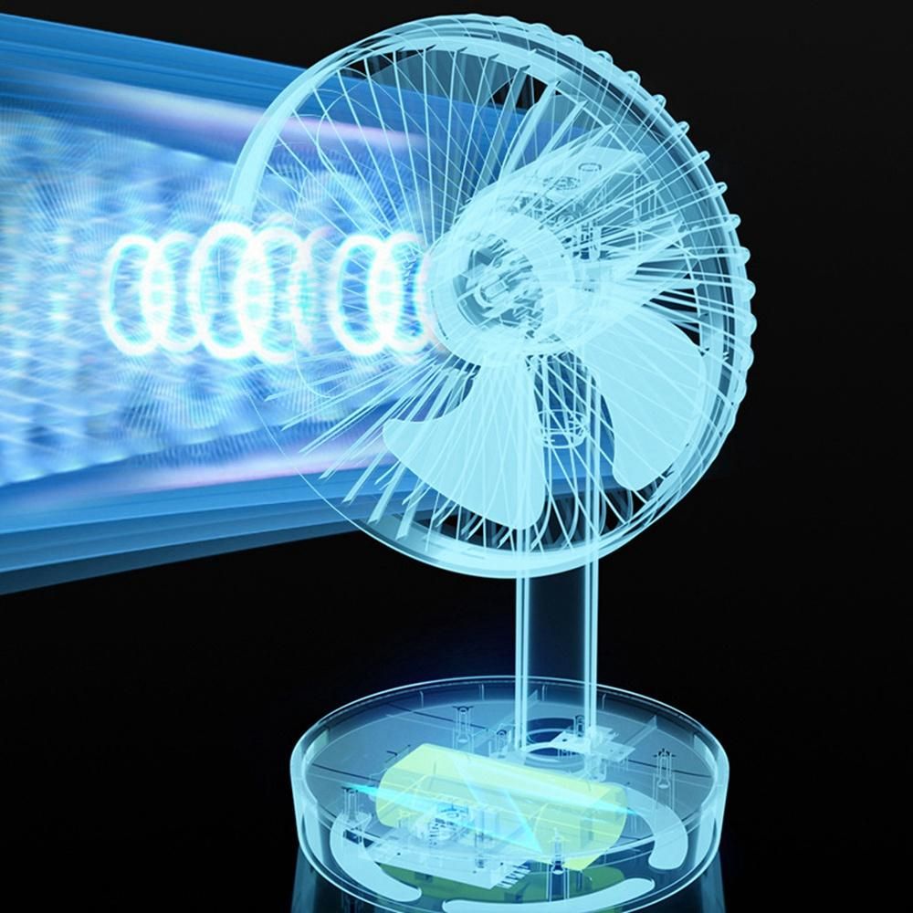 USB Desktop Fan 150°Shaking Head 4000Mah Low Noise Bedroom B