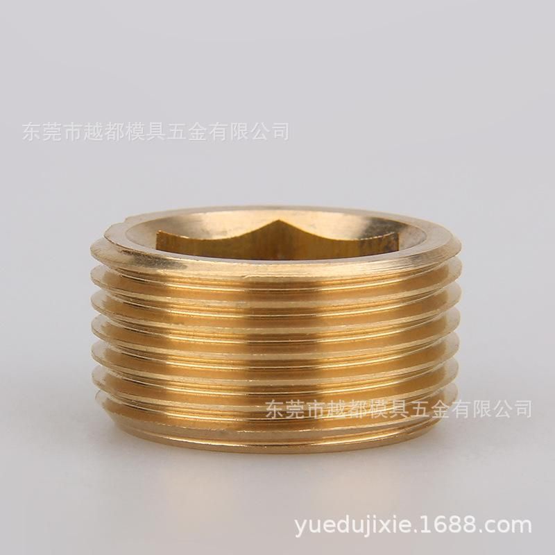 Copper Hexagon Socket Outer Wire Plug Screw Injection Molding Machine Accessories Plug Pneumatic Components Factory Direct Sales Welcome to Consult