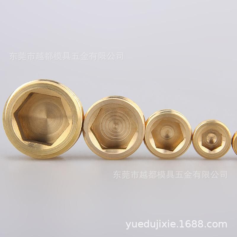 Copper Hexagon Socket Outer Wire Plug Screw Injection Molding Machine Accessories Plug Pneumatic Components Factory Direct Sales Welcome to Consult