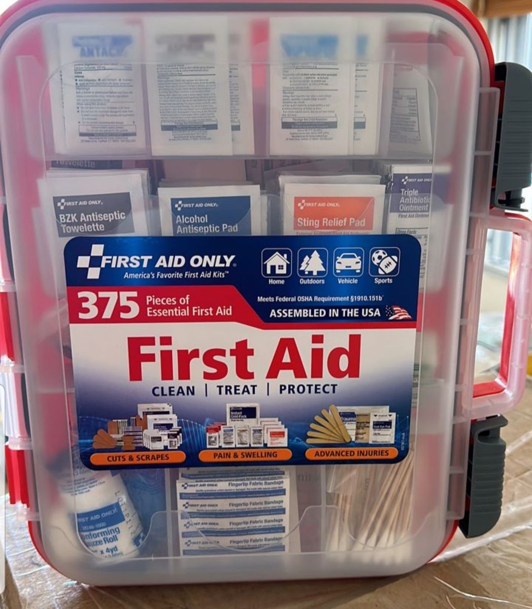 First Aid Box Clean,treat And Protect.