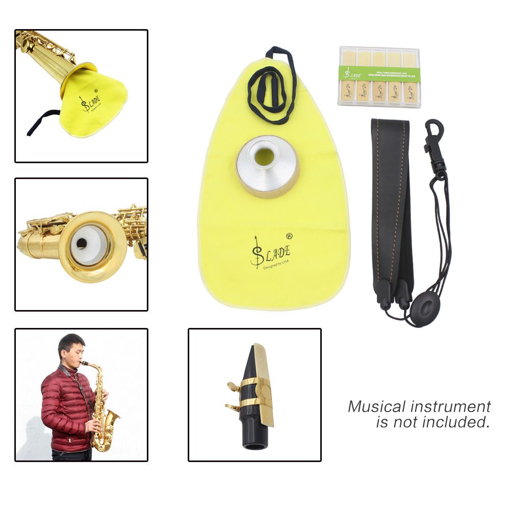 LADE 4-in-1 Alto Saxophone Sax Accessory Kit Belt Cleaning