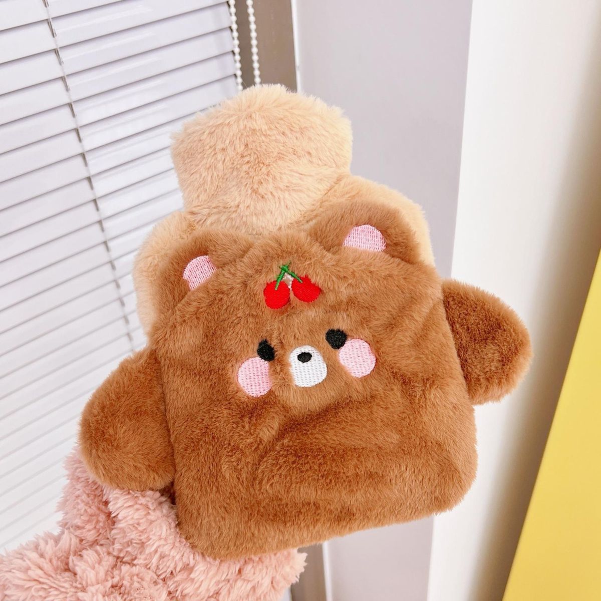 Hot Water Bag Winter Dormitory School Office Plush Bear Warm Water Bag Brown