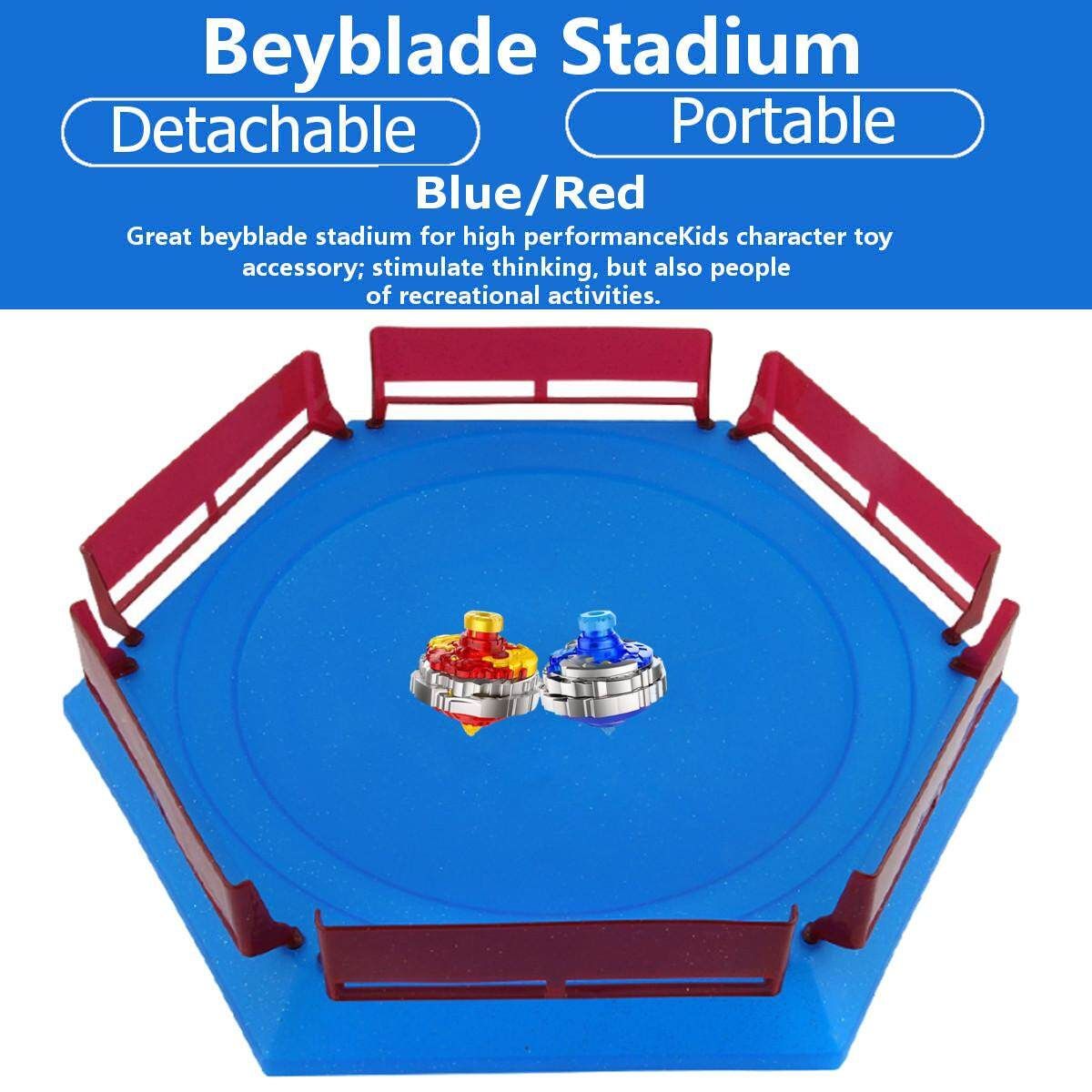 33cm Red/Blue Batting Top Burst Beyblade Hexagonal Spinning Top Combat Stadium Pearlescent Red