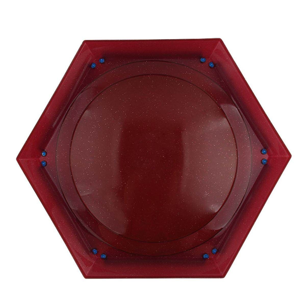 33cm Red/Blue Batting Top Burst Beyblade Hexagonal Spinning Top Combat Stadium Pearlescent Red