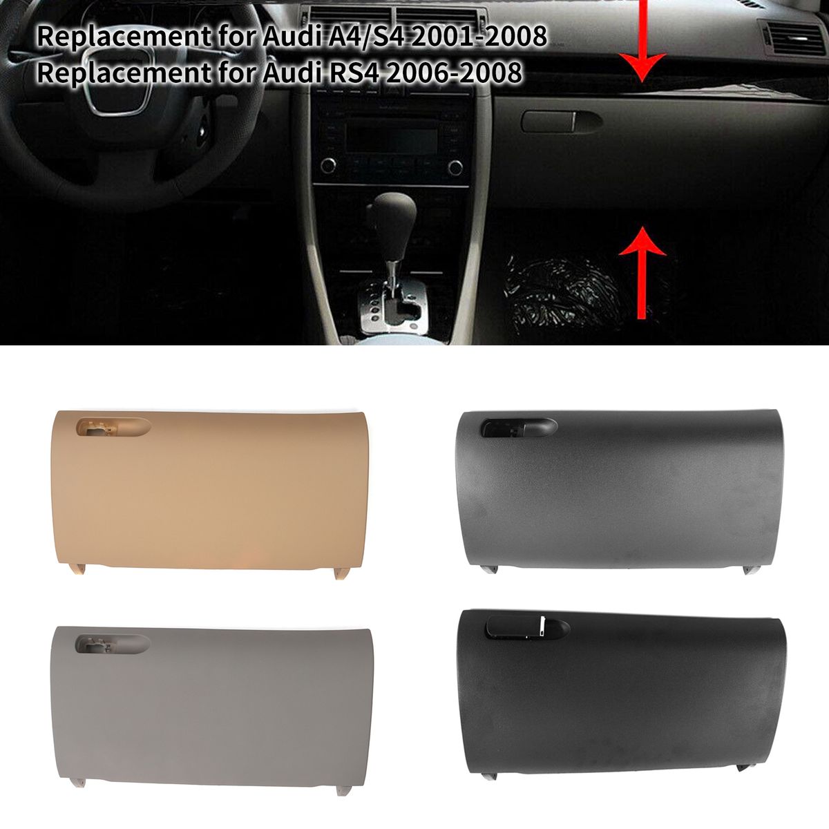 Glove Box Door Cover, Glove Box Compartment Lid With Glove