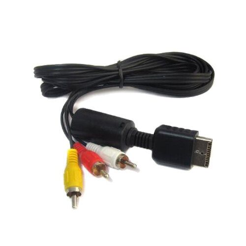 6ft AV Video Audio Composite RCA Cable For Sony Playstation 1 2 3 PS2 PS3 Slim