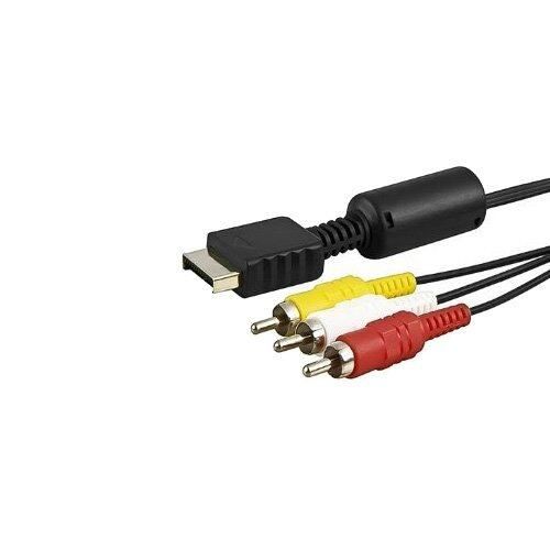 6ft AV Video Audio Composite RCA Cable For Sony Playstation 1 2 3 PS2 PS3 Slim
