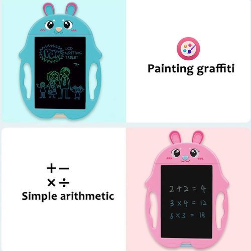 9 Inch Children Cartoon Handwriting Board LCD Electronic Writing Board Specification:Color  Screen(Pink Rabbit)