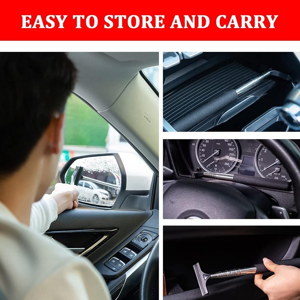 Car Retractable Rearview Mirror Wiper Adjustable Car