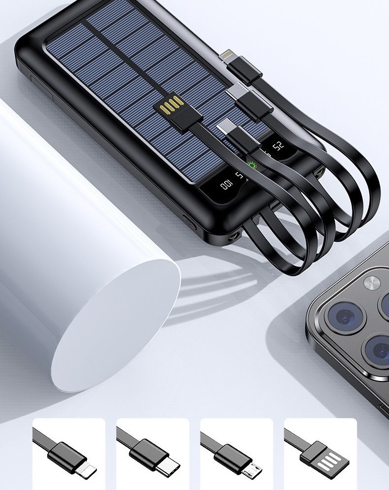 20000MAh Solar Original Power Bank Display Cheap Powerbank
