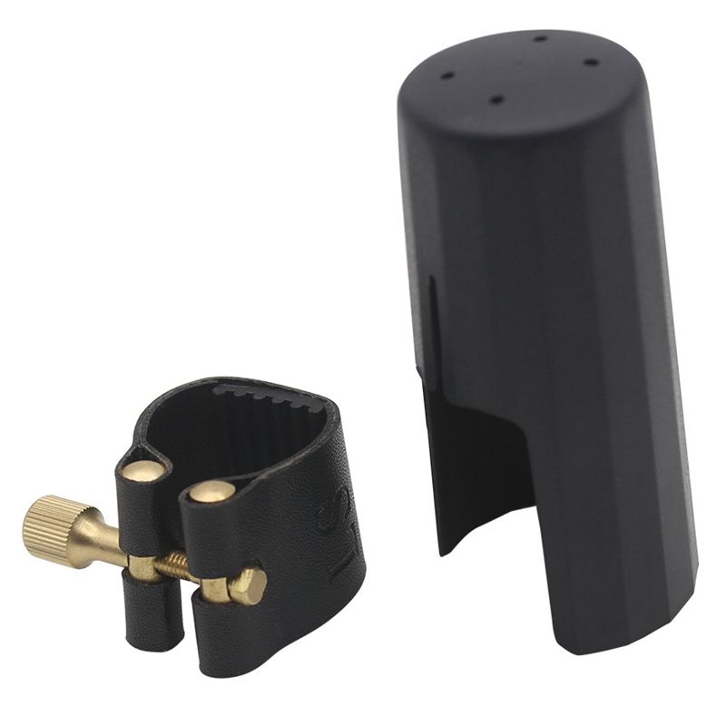 Clarinet Leather Ligature With Plastic Cap For Sax