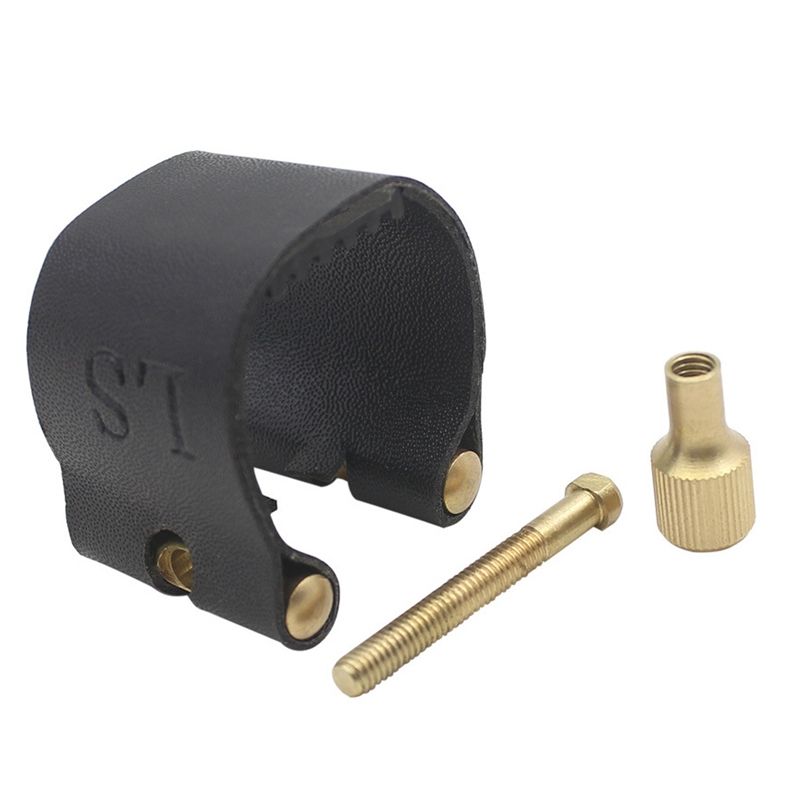 Clarinet Leather Ligature With Plastic Cap For Sax