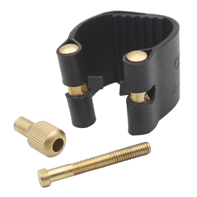 Clarinet Leather Ligature With Plastic Cap For Sax