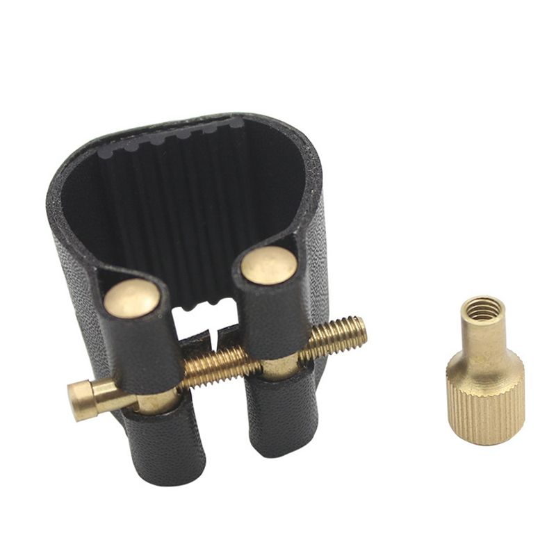 Clarinet Leather Ligature With Plastic Cap For Sax