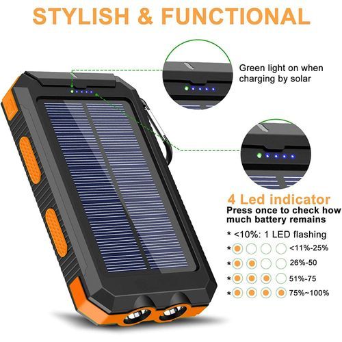 Portable Power Banks 10000mAh Waterproof Dual USB Output