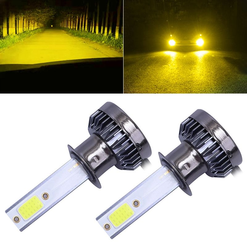 2 PCS H1 Mini COB LED Headlight Lamps / Fog Light