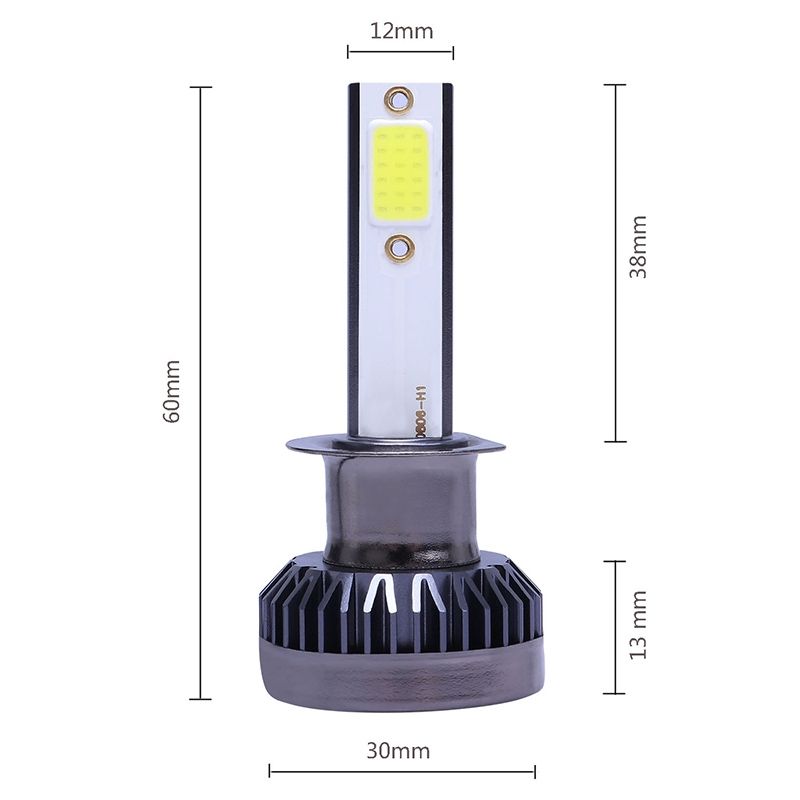 2 PCS H1 Mini COB LED Headlight Lamps / Fog Light