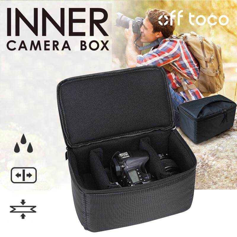 Waterproof Camera Bag Handbag DSLR Inner Partition Protect Case Cover Black