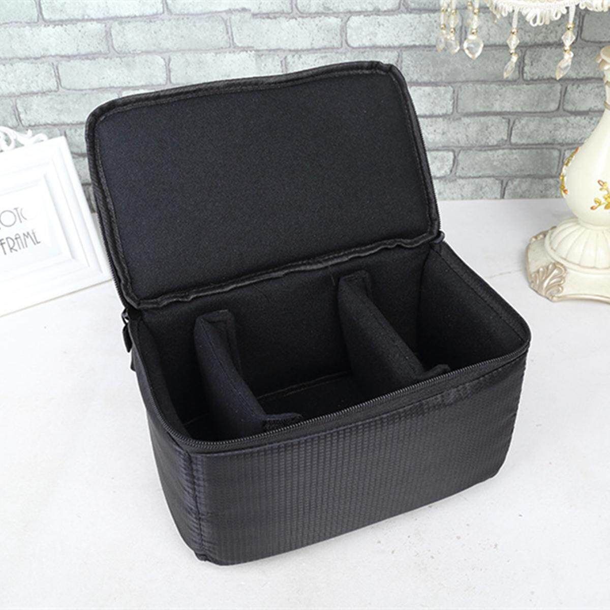 Waterproof Camera Bag Handbag DSLR Inner Partition Protect Case Cover Black