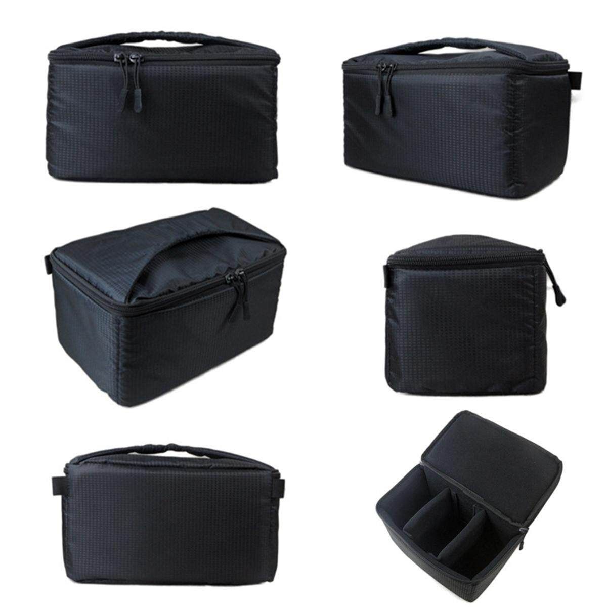 Waterproof Camera Bag Handbag DSLR Inner Partition Protect Case Cover Black