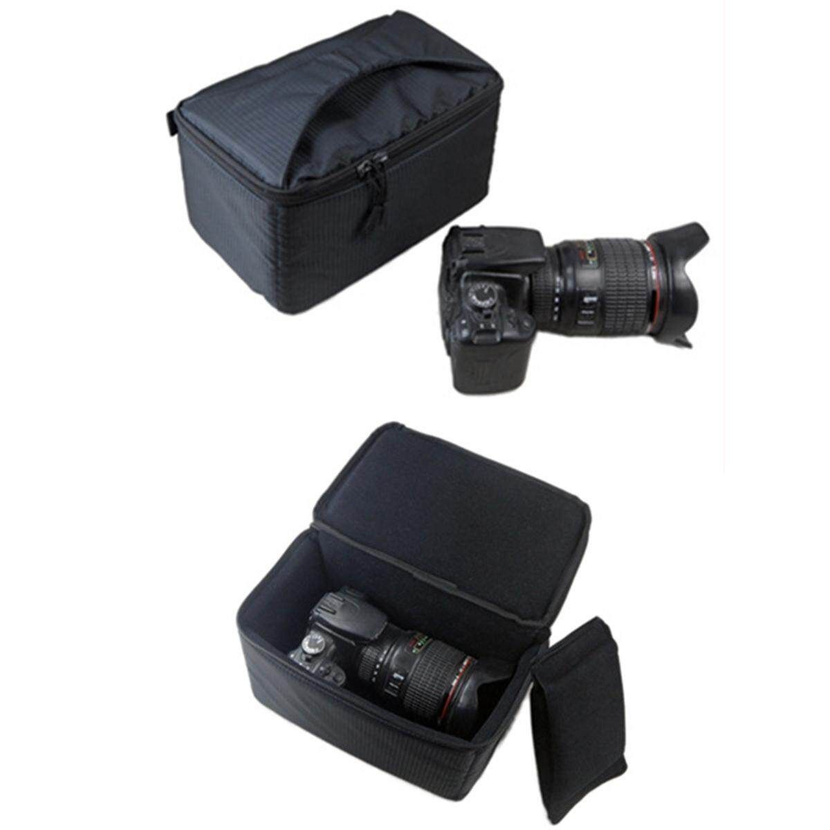 Waterproof Camera Bag Handbag DSLR Inner Partition Protect Case Cover Black