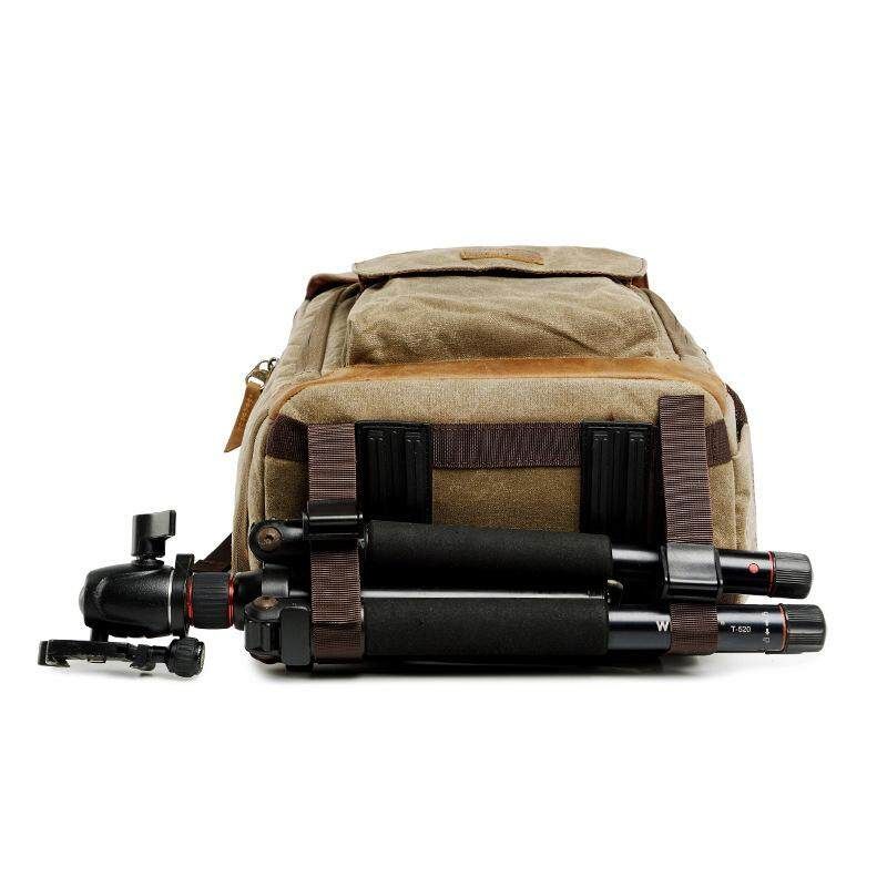 Shockproof Camera Bag DSLR SLR Backpack Waterproof Photography Shoulder Bags - Gray Khaki {even Code}