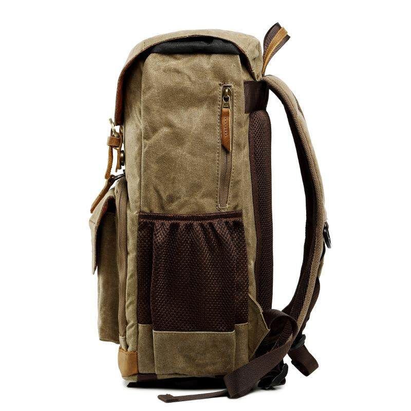 Shockproof Camera Bag DSLR SLR Backpack Waterproof Photography Shoulder Bags - Gray Khaki {even Code}