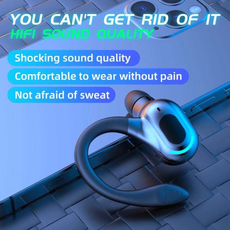 M-F8 Bluetooth 5.2 Single Ear Hook Business Earphones