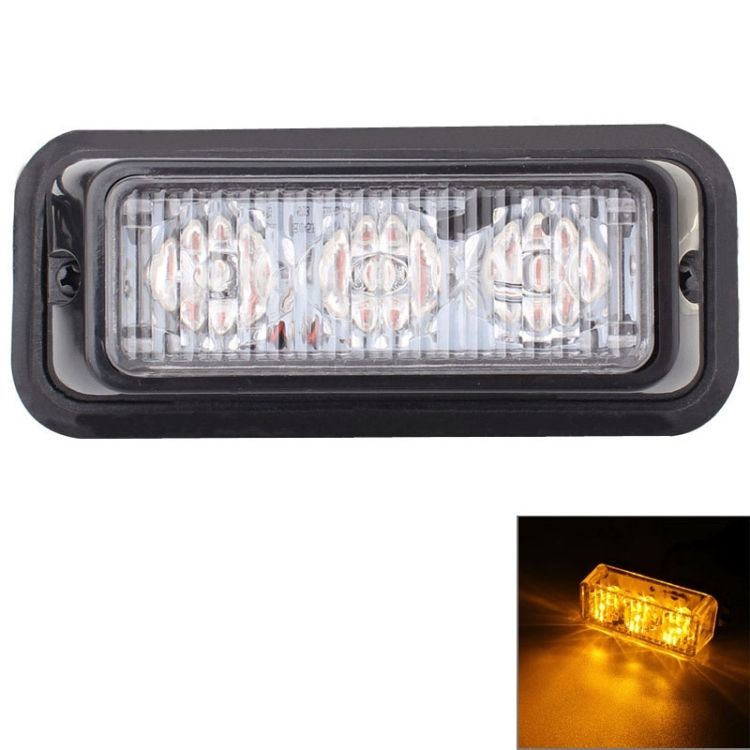 9W 540LM 6500K 3-LED Car Flashing Warning Signal Lamp