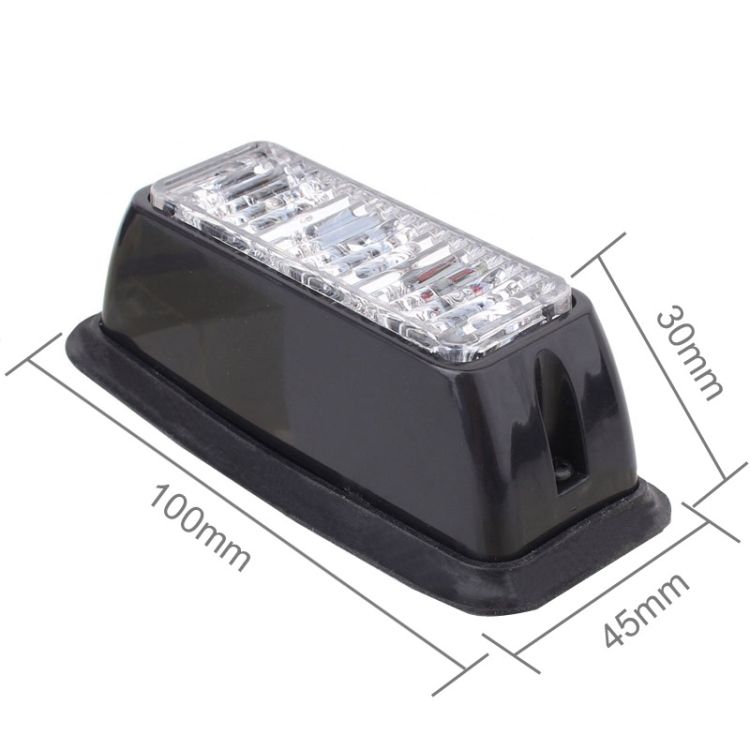 9W 540LM 6500K 3-LED Car Flashing Warning Signal Lamp