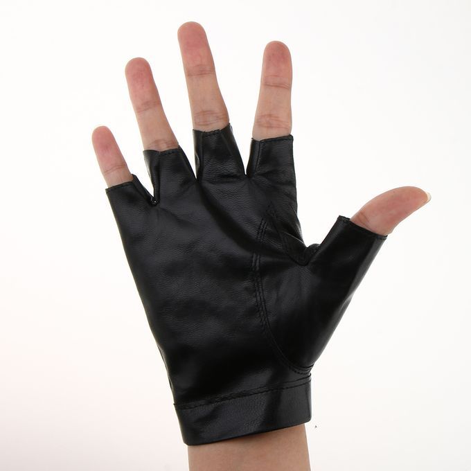 Women's 80s Black Punk  W/ Studs Cycling Real Leather Fancy