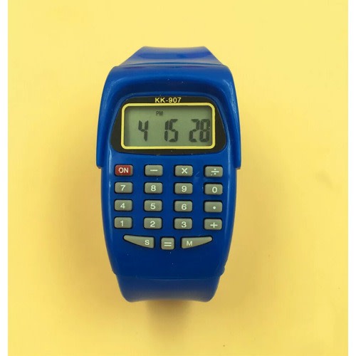 Multifunctional Digital Calculator Watch- Blue
