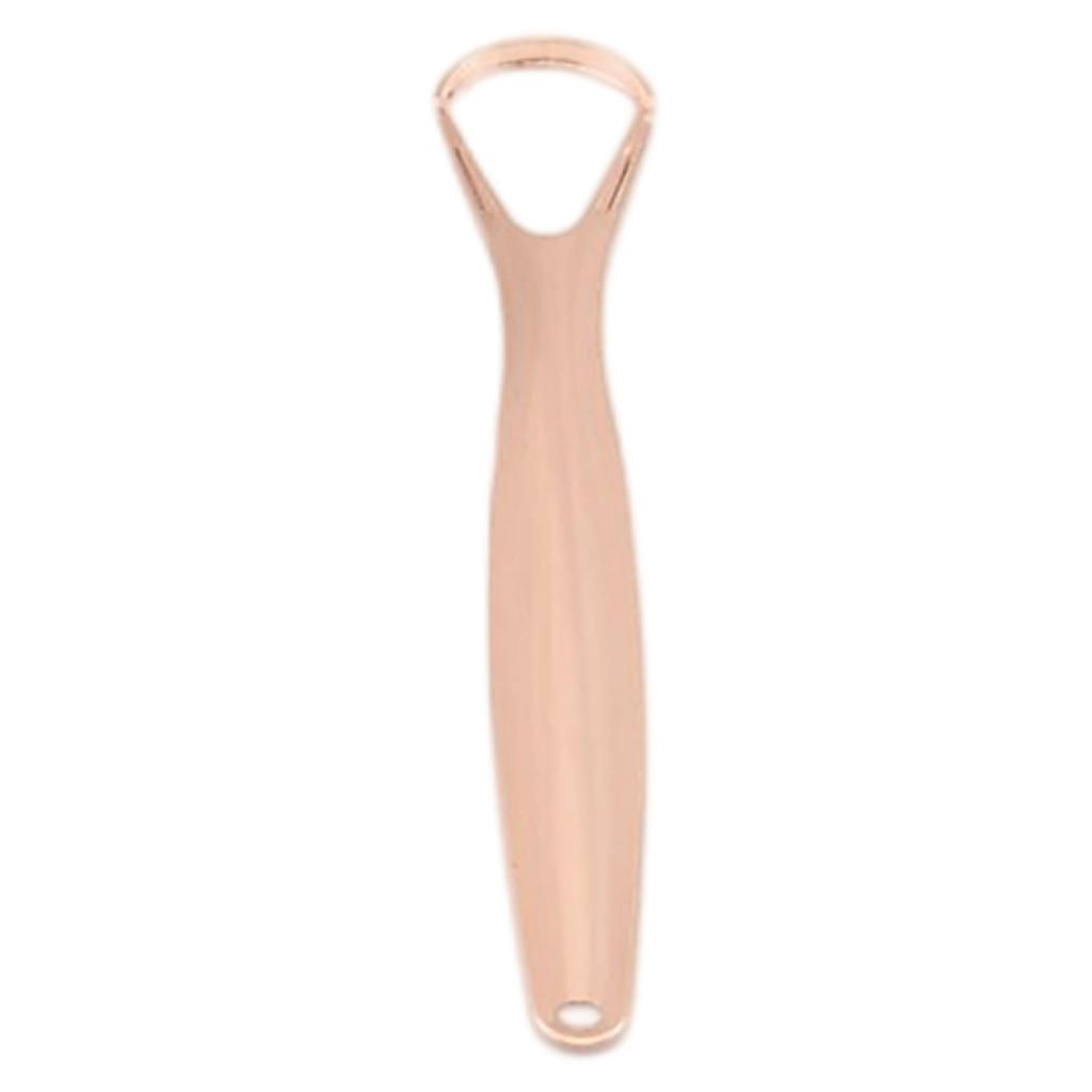 Tongue Coating Scraper Metal For Adults Kid Fresh Breath Small Hollow